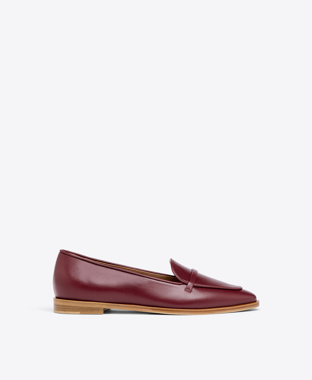 Barry Rosewood Leather Almond Toe Loafers Malone Souliers