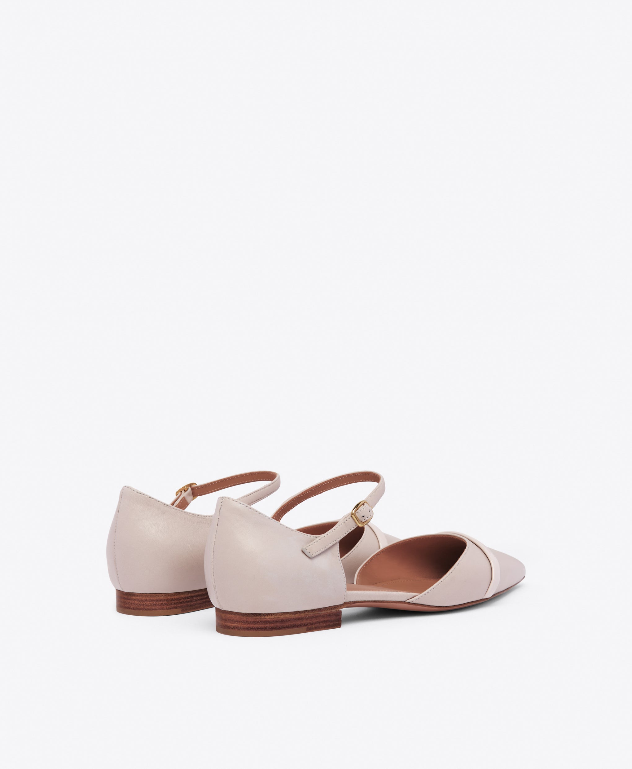 Ulla Flat Ice White Nappa Leather Flats Malone Souliers